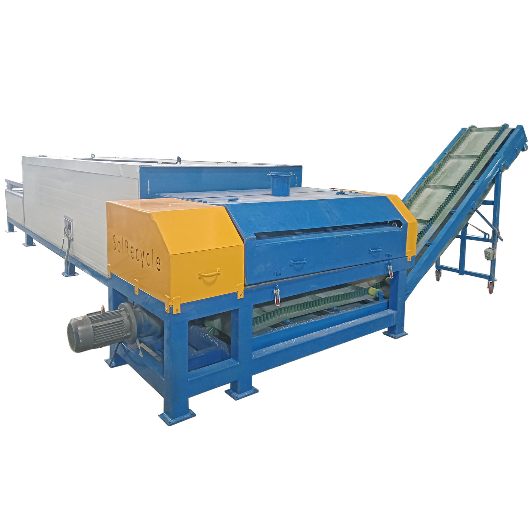 Hot Sale Environmental Equipment Waste Solar Panels Glass Separation Equipment PV Panels Glass Dismantling & Crushing Machine