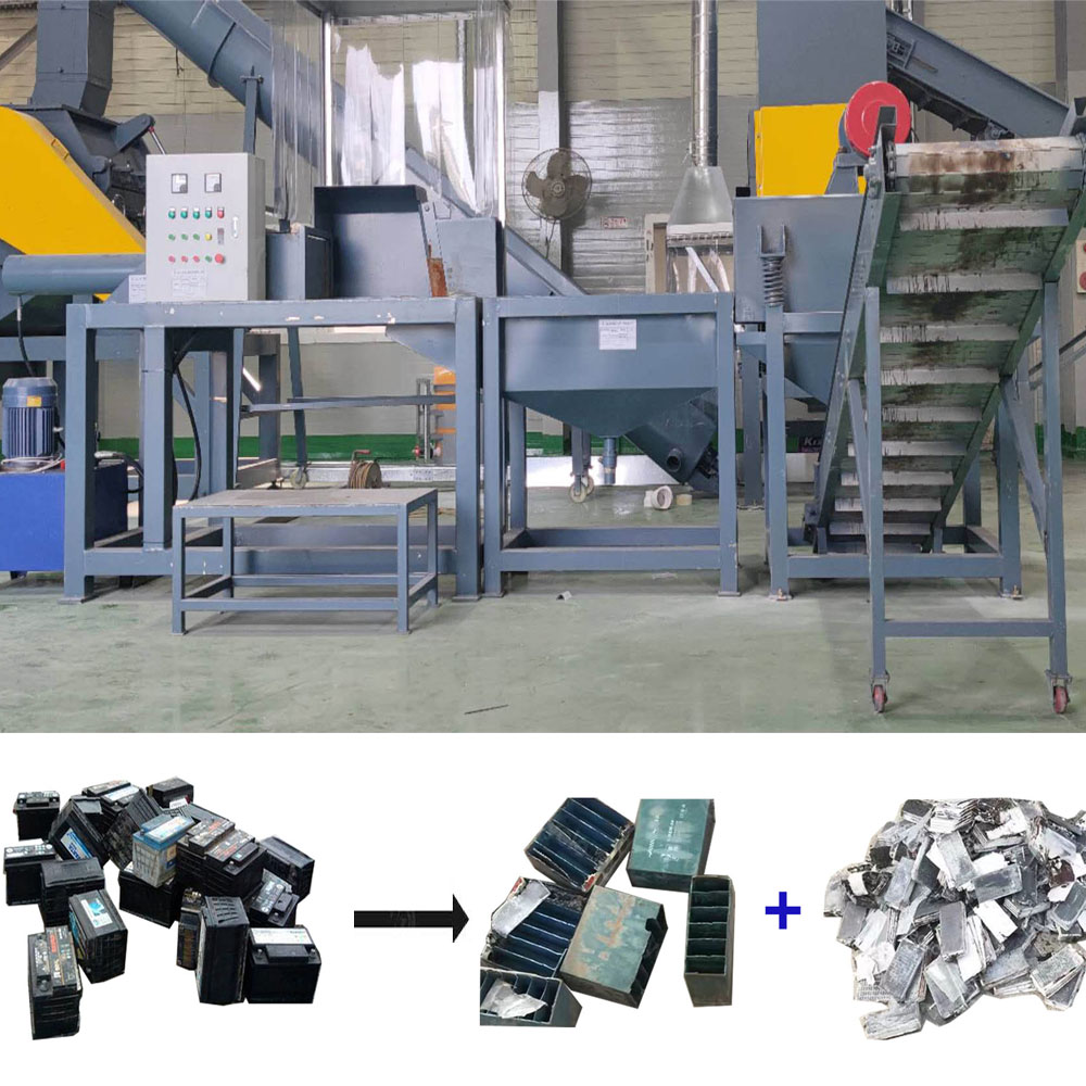 New Design Lead Acid Battery Shell Cutting Machine With Acid Collector