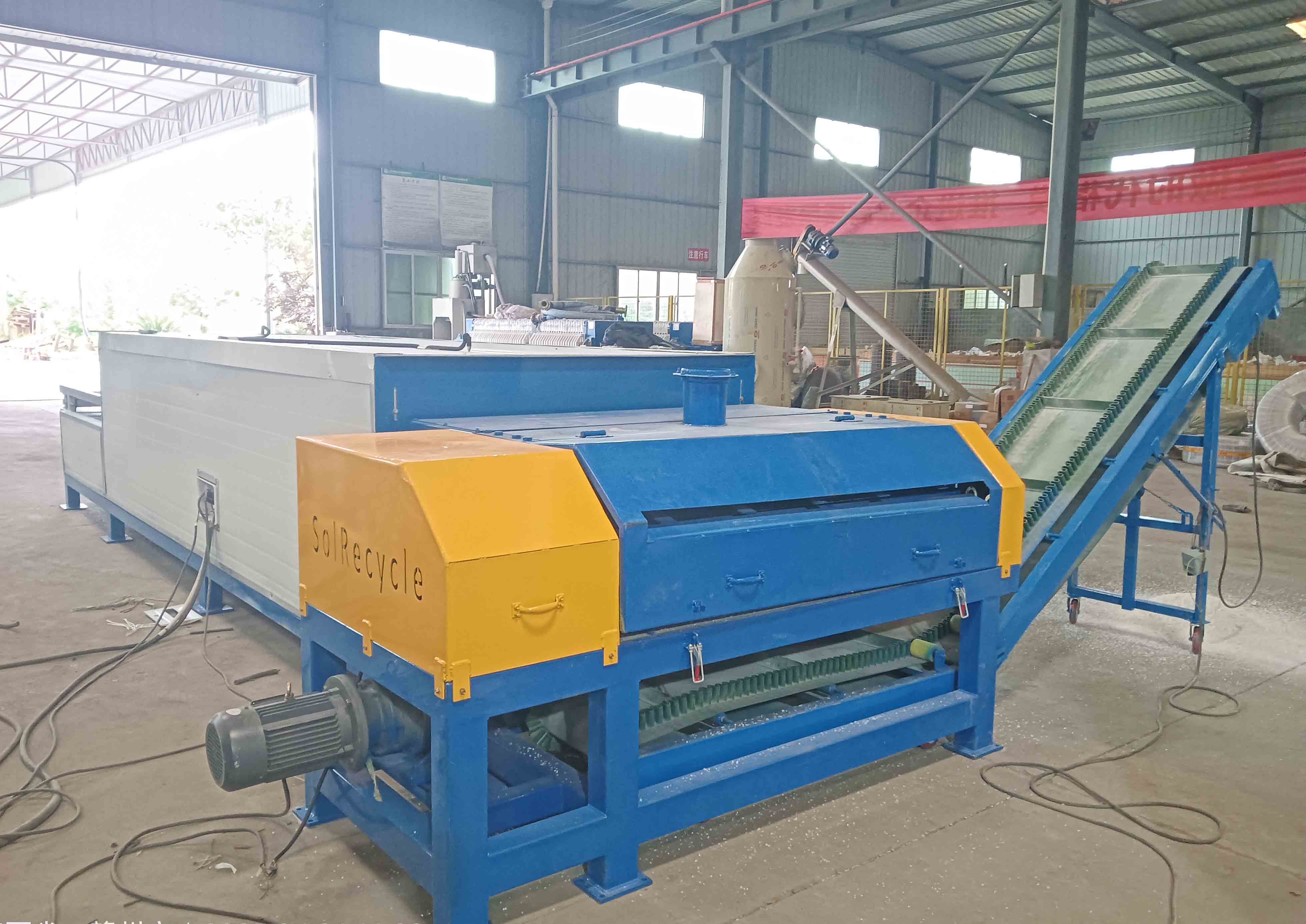 Solar Panels Recycling Equipment-Glass Removal Machine